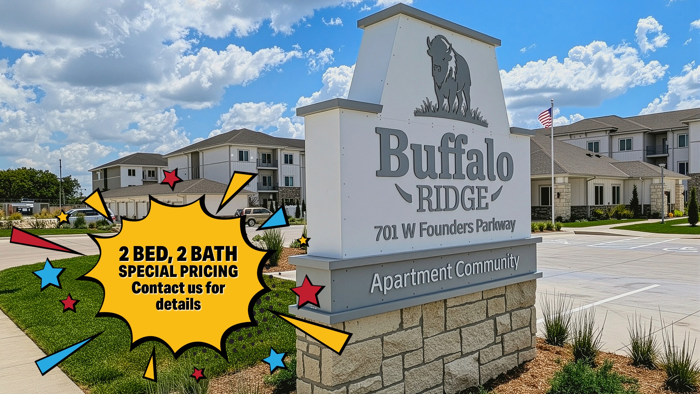 2 bedroom, 2 bath special hero image